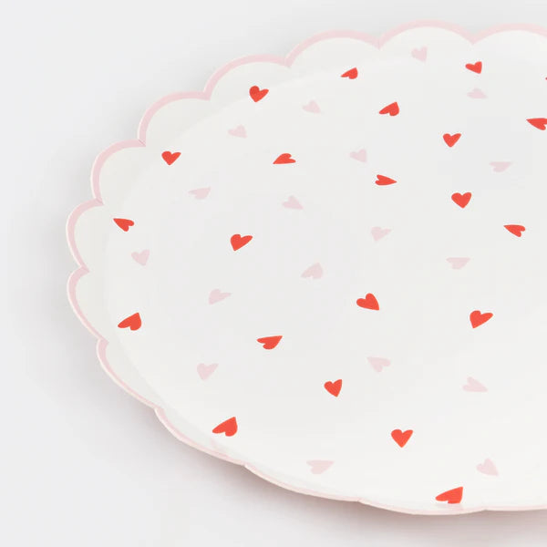 Meri Meri Heart Pattern Side Paper Plates