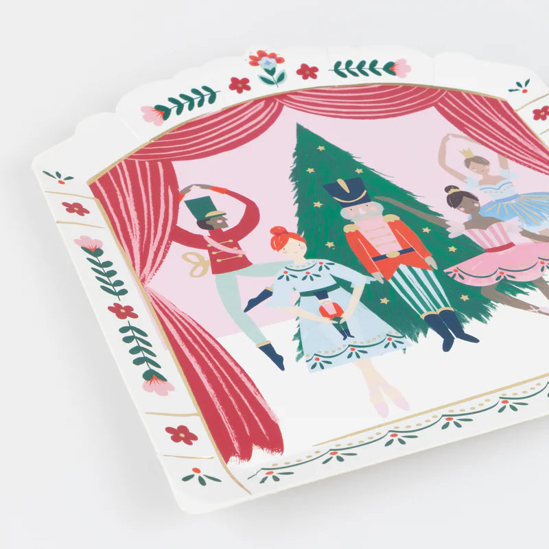 Meri Meri Nutcracker Ballet Stage Plates