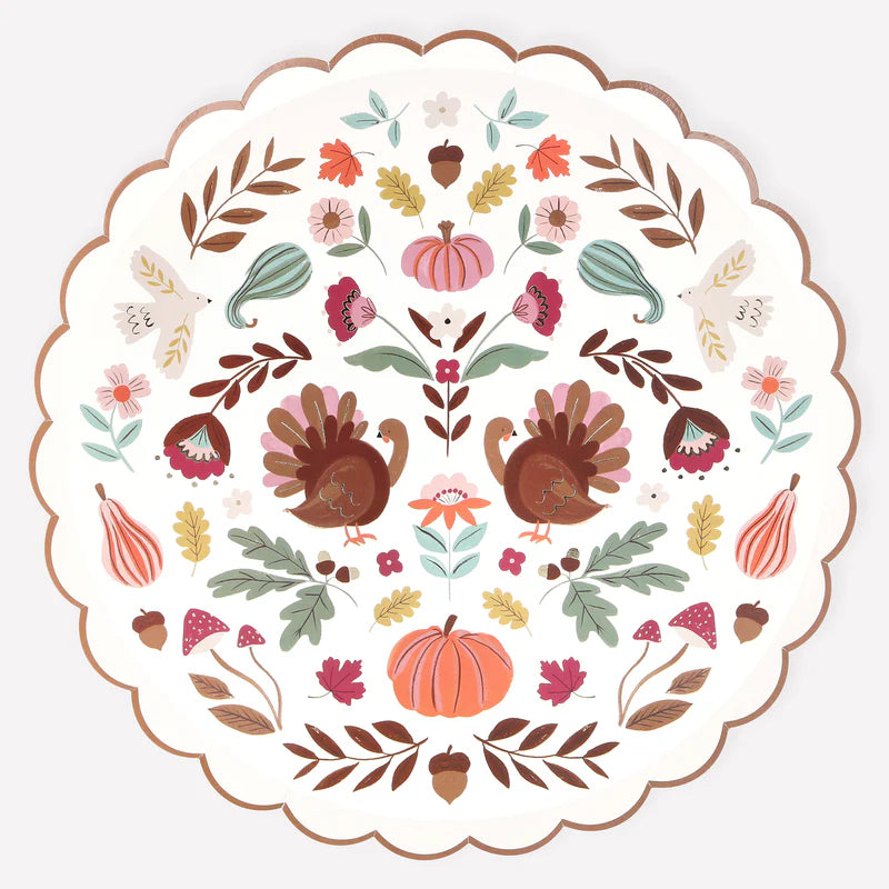 Meri Meri Folk Fall Plates