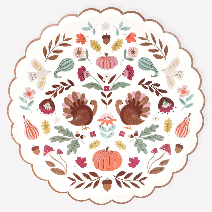 Meri Meri Folk Fall Plates