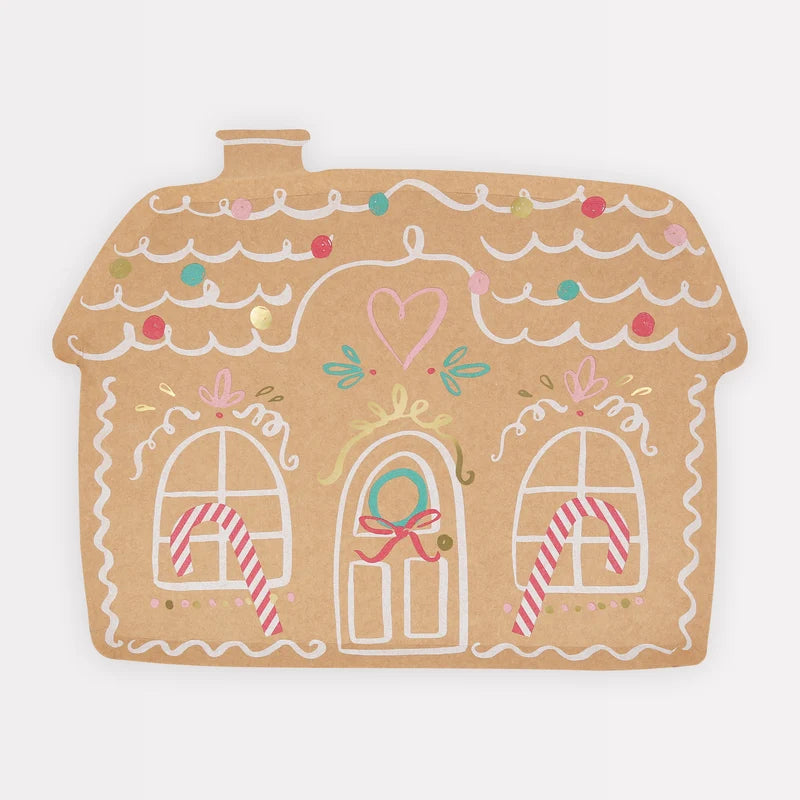 Meri Meri Gingerbread House Paper Plates