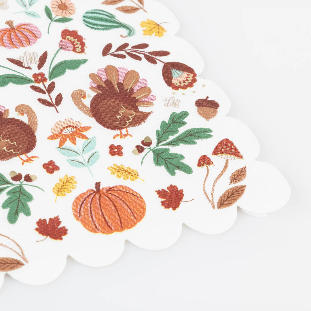 Meri Meri Folk Fall Paper Cocktail Napkins