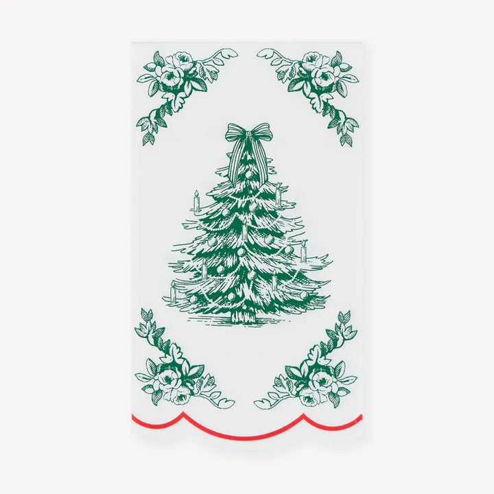 Meri Meri Toile De Jouy Christmas Paper Guest Towels