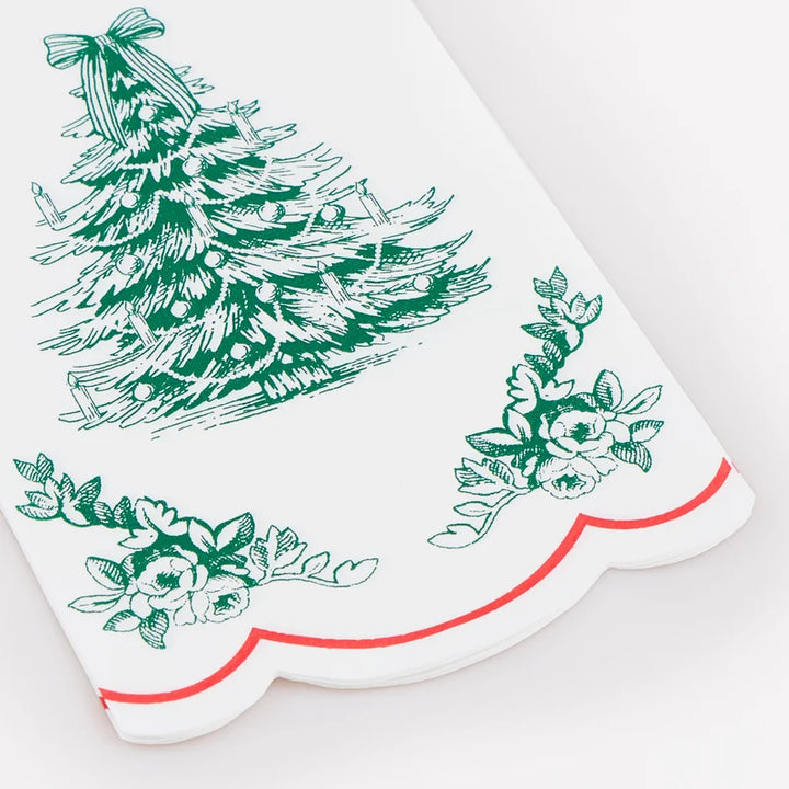 Meri Meri Toile De Jouy Christmas Paper Guest Towels