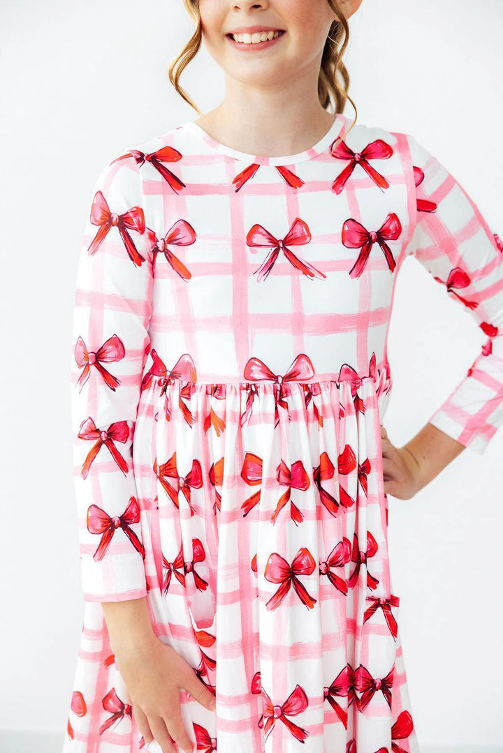 Mila & Rose Bow La La Pocket Twirl Dress