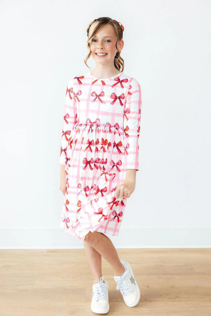 Mila & Rose Bow La La Pocket Twirl Dress