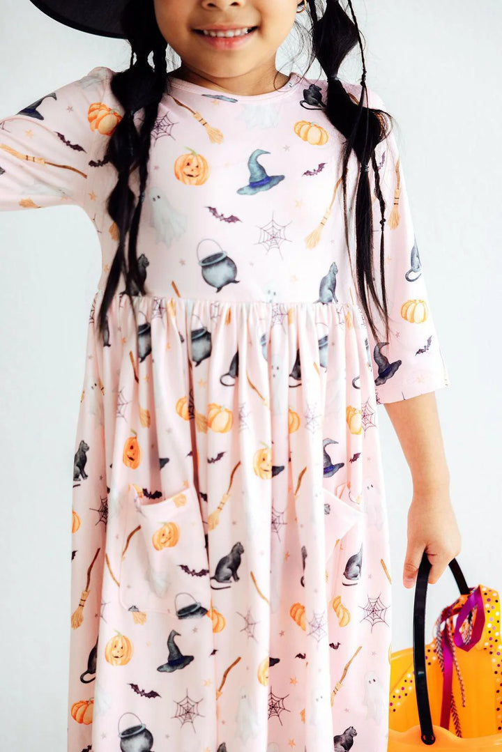 Mila & Rose Girl's Hey Boo Dress