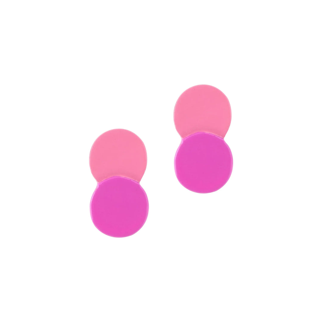 Sunshine Tienda Mini Hibiscus Double Circle Earrings