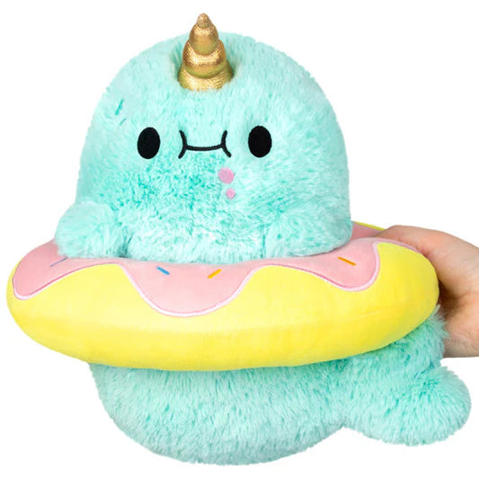 Squishable Mini Sparkles the Narwhal in Donut