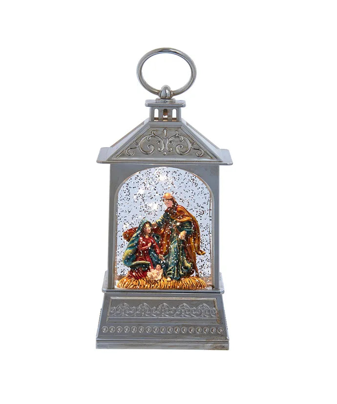Kurt Adler 8.37" Battery Operated USB LED Lighted Nativity Scene Water Lantern