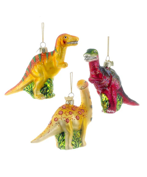 Noble Gems™ Dinosaur Glass Ornament - Assorted
