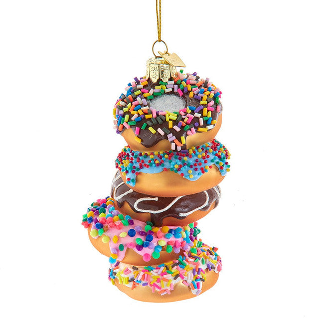 Kurt Adler Noble Gems™ Glass Donuts Stack Ornament