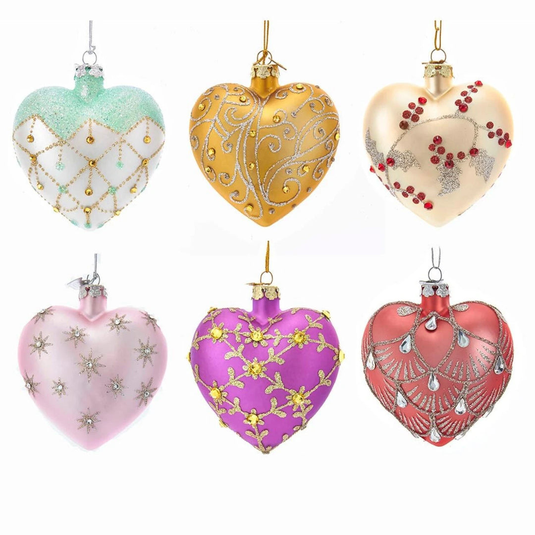 Kurt Adler Noble Gems™ Glass Heart Ornament