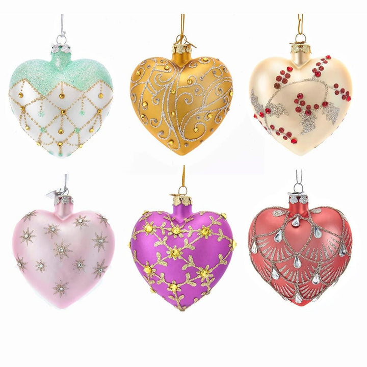 Kurt Adler Noble Gems™ Glass Heart Ornament