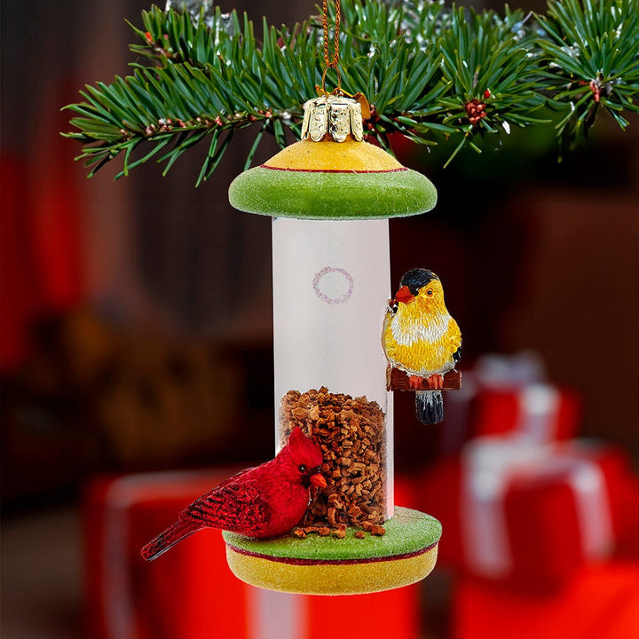 Kurt Adler Noble Gems™ Glass Bird Feeder Ornament