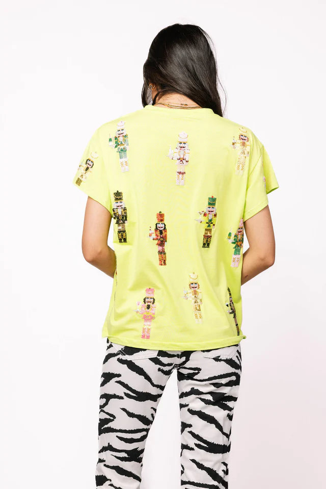 Queen of Sparkles Green Cocktail Serving Nutcracker Tee