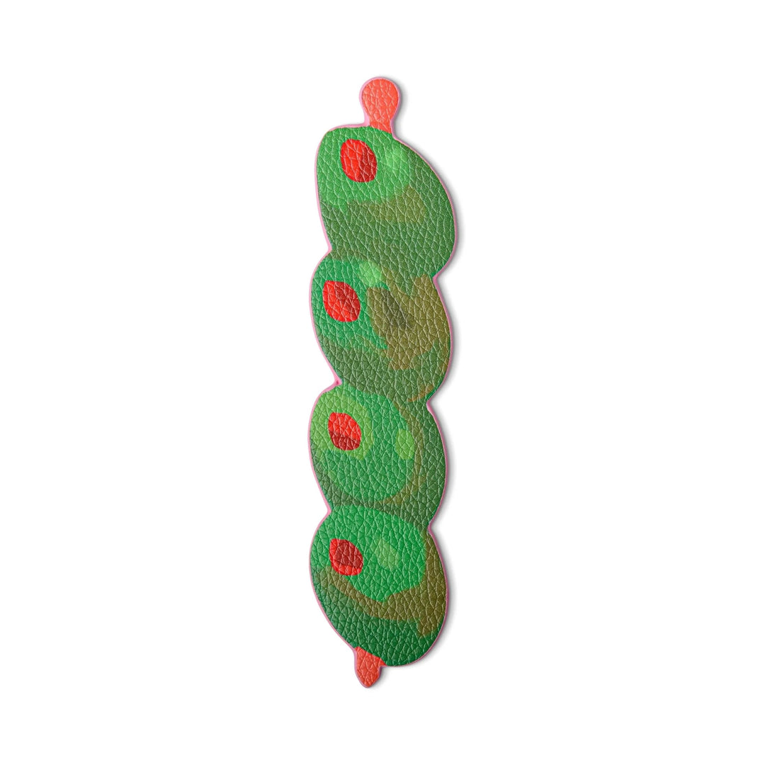Hijinx Olives Leather Bookmark