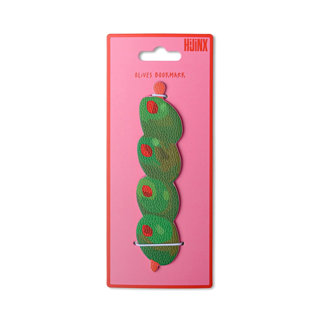 Hijinx Olives Leather Bookmark