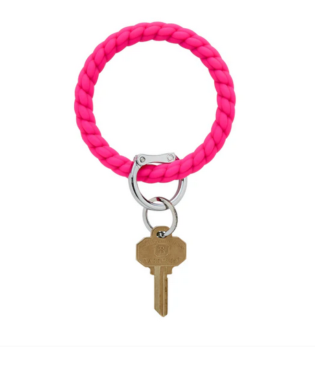 Silicone Big O® Key Ring Braided