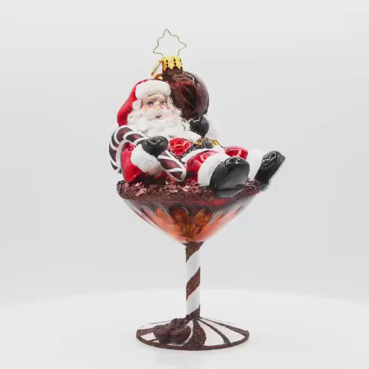 Christopher Radko Santa's Merry Martini Brew Ornament