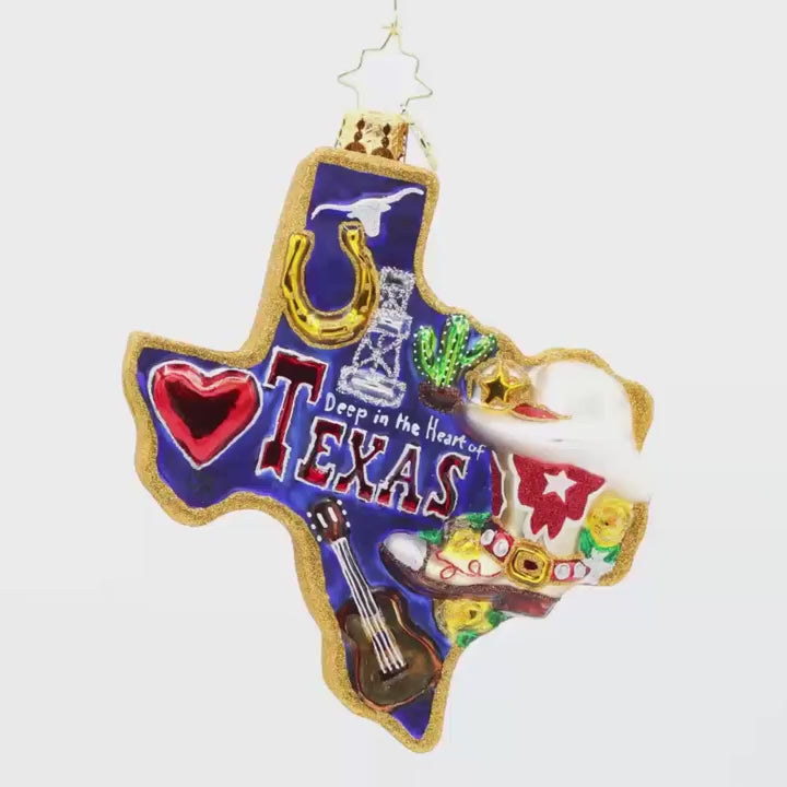Christopher Radko Lone Star Pride Ornament