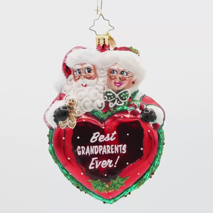 Christopher Radko Best Grandparents Ornament