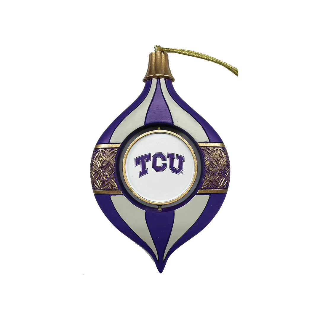 Collegiate Spinning Bulb Ornament