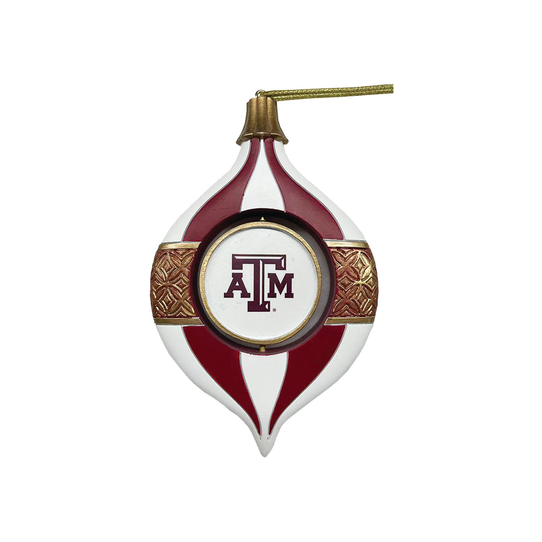 Collegiate Spinning Bulb Ornament