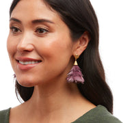 Brackish - Pyramidal Feather Petite Statement Earrings