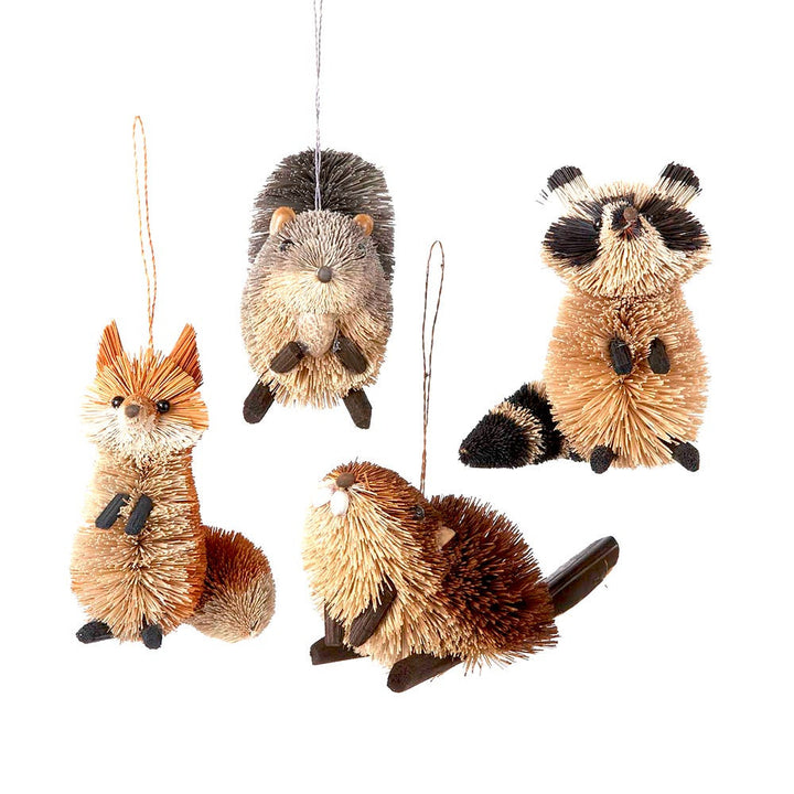Kurt Adler Buri Woodland Animal Ornaments