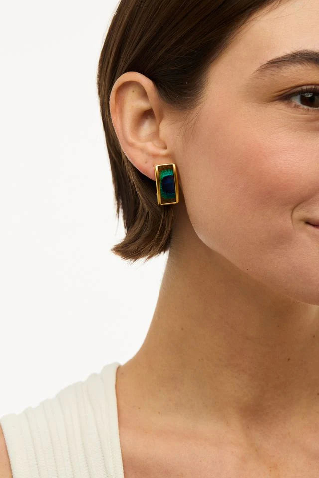 Brackish Olivia Frame Stud Earring