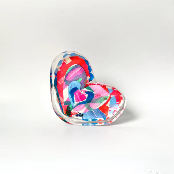 Lauren Dunn Scalloped Heart Acrylic Block