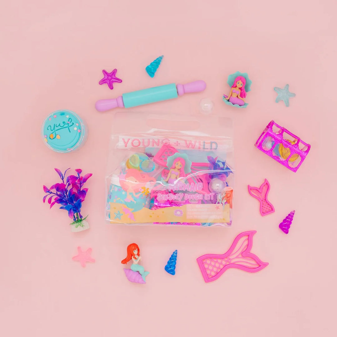 Young + Wild & Friedman Mermaid Sensory Dough Bag