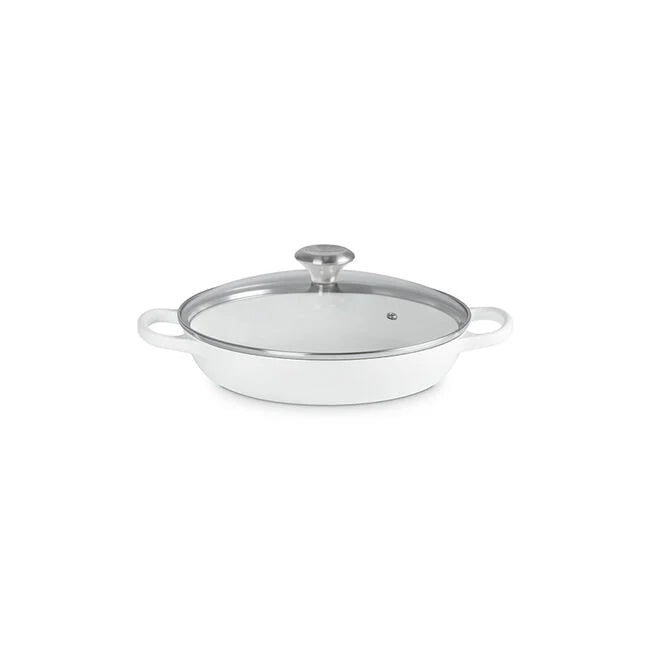 Le Creuset Round Braiser with Glass Lid