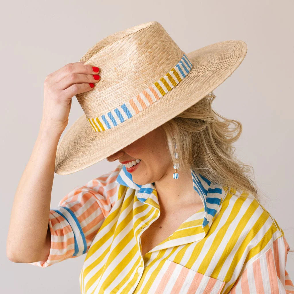 Sunshine Tienda Colorful Daydreamer Palm Hat