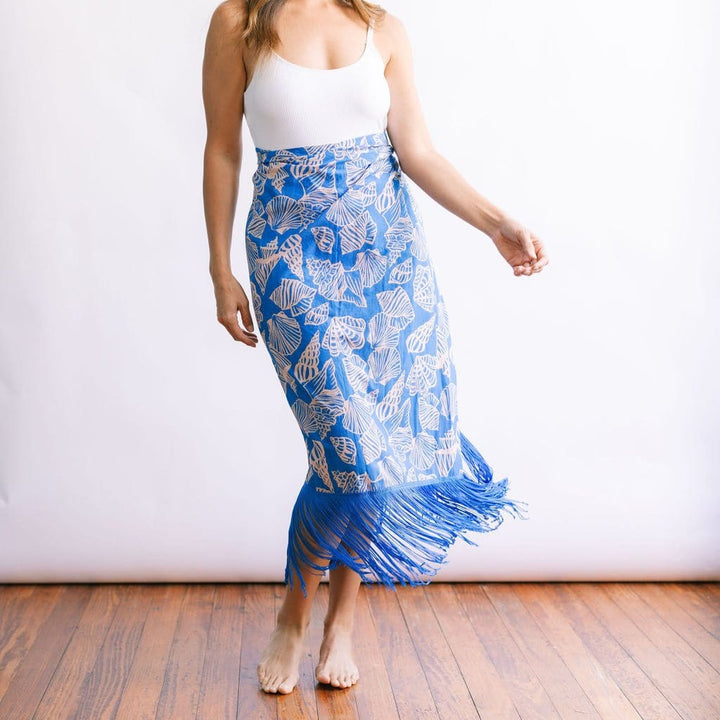 Sunshine Tienda Mermaid Ruby Fringe Sarong