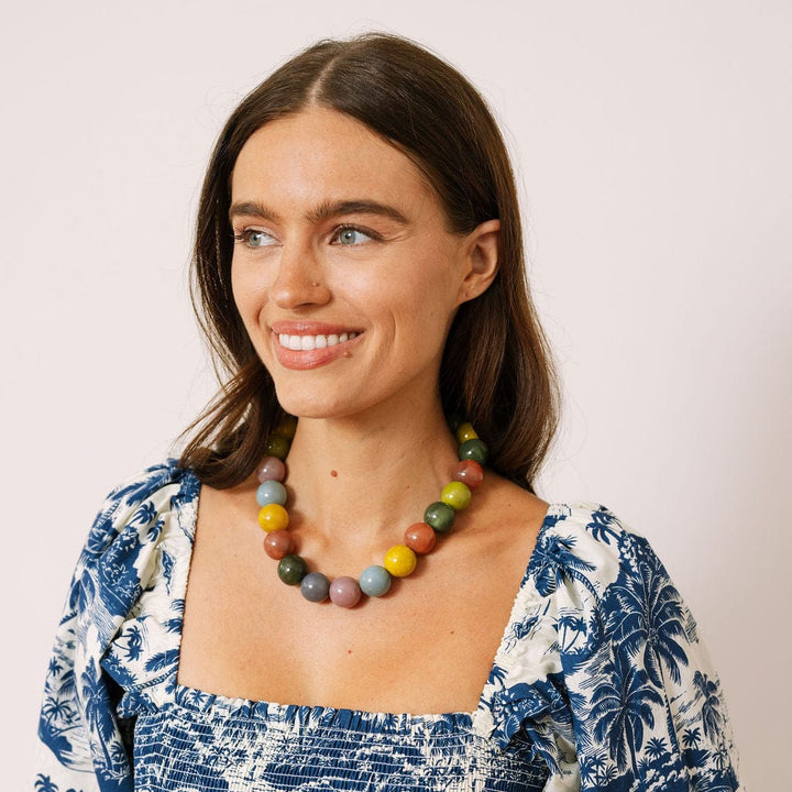 Sunshine Tienda Smoky Rainbow Gumball Necklace
