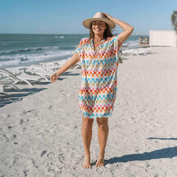Sunshine Tienda Summer Camp Geo Cove Cover-Up