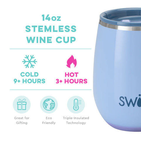 Swig Life - Stemless Wine Cup - Bay Breeze
