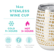 Swig Life - Stemless Wine Cup - Glamazon Gold
