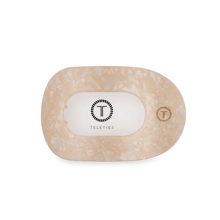 TELETIES Soft Surf Flat Round Hair Clip