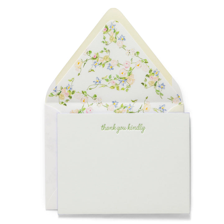Color Box Design Thank You Kindly Notecards