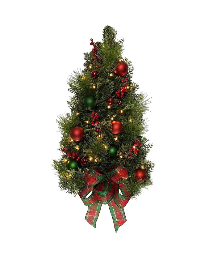 Kurt Adler Battery Operated Pre-Lit Wall Tree