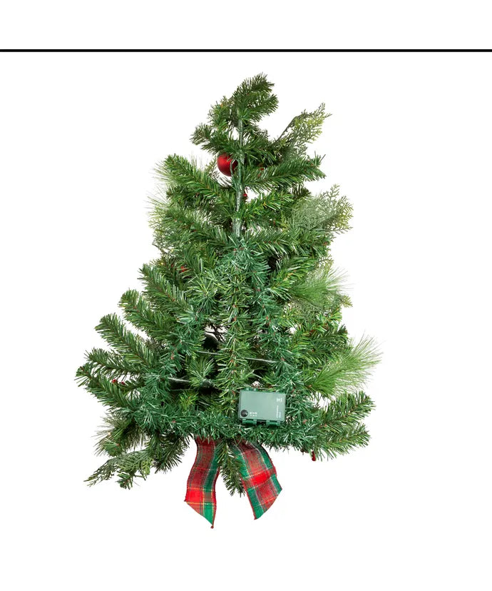 Kurt Adler Battery Operated Pre-Lit Wall Tree