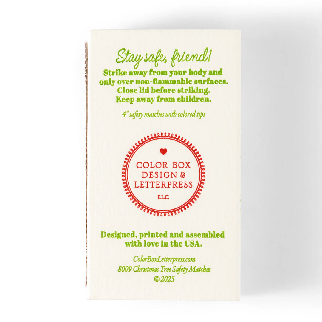 Color Box Design Christmas Tree Matches