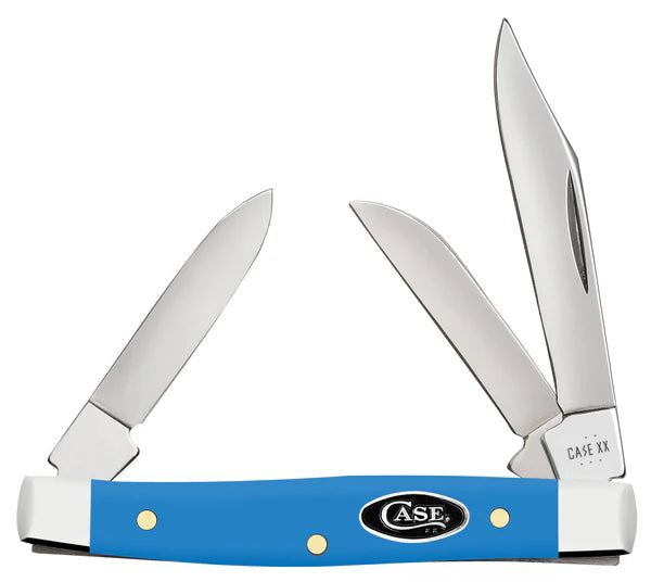 Case Knives Smooth Light Blue Synthetic Small Stockman