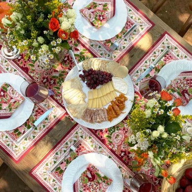 Pomegranate Spice Route Garnet Red Placemat