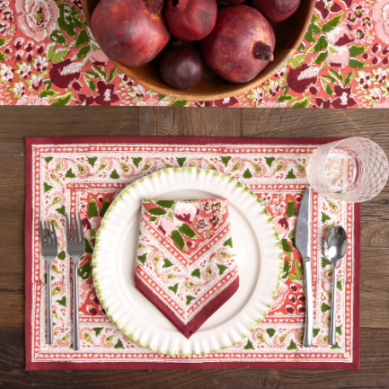 Pomegranate Spice Route Garnet Red Placemat