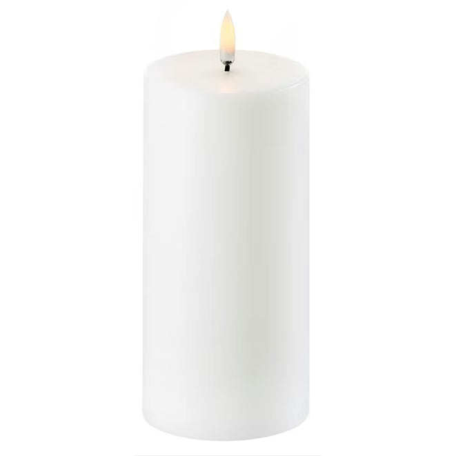 Uyuni Lighting Nordic White LED Pillar Candle