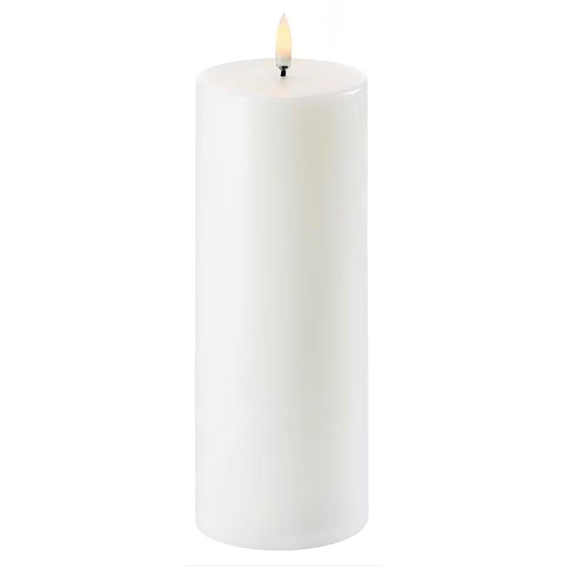 Uyuni Lighting Nordic White LED Pillar Candle